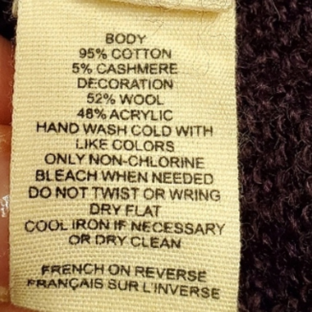 🛑SOLD🛑 Anthropologie Moth Purple Cowl Sweater - Picture 6 of 9